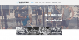 Portfolio Bram vercruysen - Website voor personal trainer