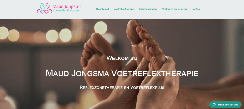 Portfolioafbeelding website Maud Jongsma in Wordpress en Beaver Builder
