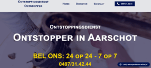Portfolio: ontstoppingsdienst onstopper